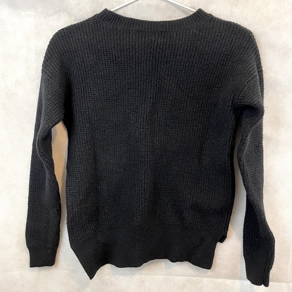 WILFRED FREE | Aritzia Isabelli 100% Merino Wool Sweater in Black | Size XS - Picture 4 of 10